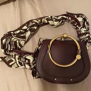 CHLOÈ Nile bracelet bag with scarf handle 💜